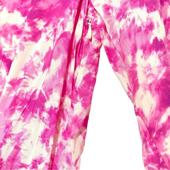 NEW For Love & Lemons Devon Shirt Pink & White Mini Dress Small - Picture 8 of 14